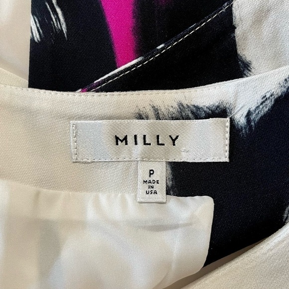 MILLY, NWOT, GORGEOUS, PRINT, CROP TOP. 100% SILK. SIZE P - Picture 6 of 8